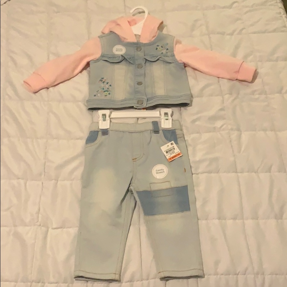 Girls 12M 2-piece denim set